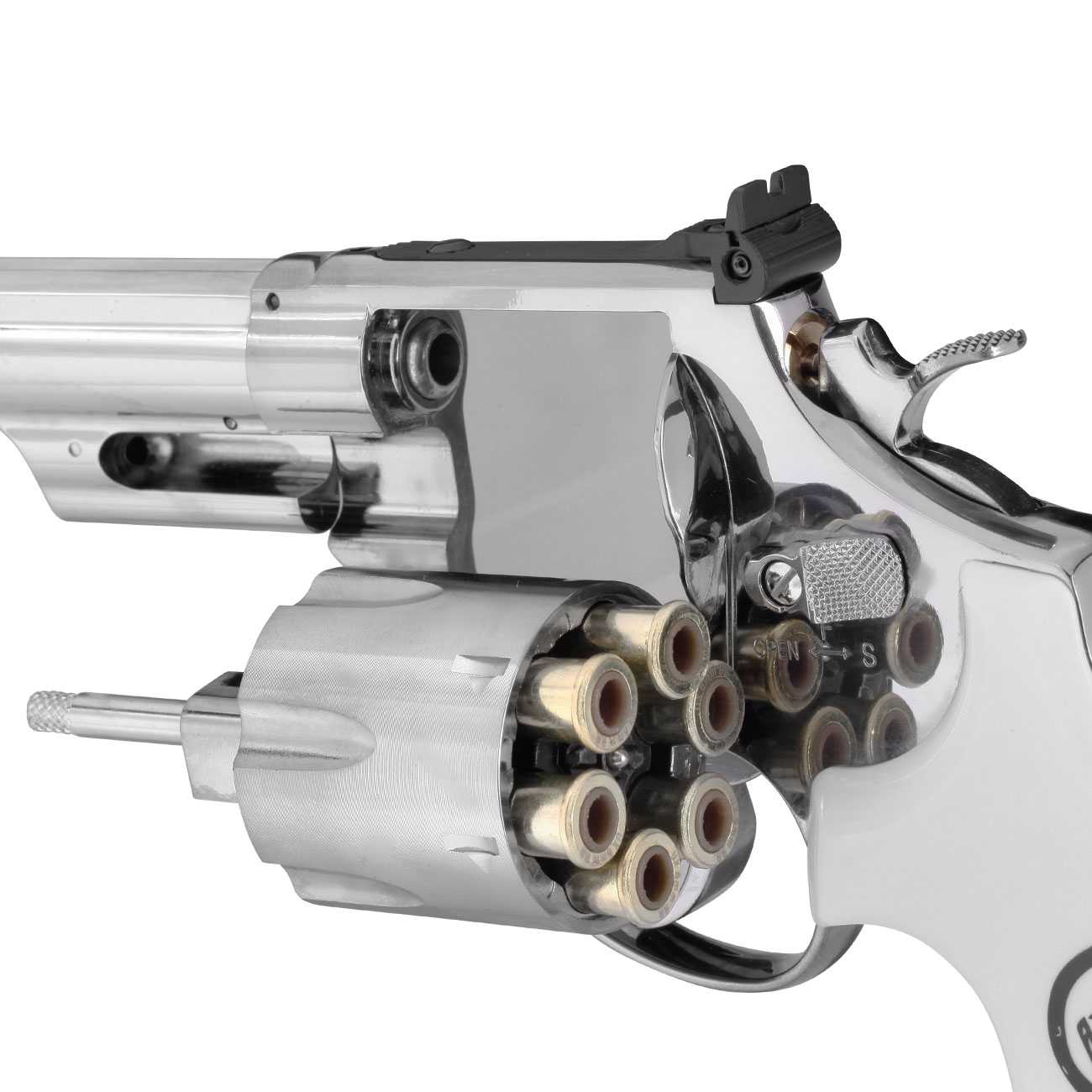 Smith & Wesson 629 Trust Me CO2 Airsoftrevolver 6mm BB 6,5 Zoll Chrome-Finish Bild 7