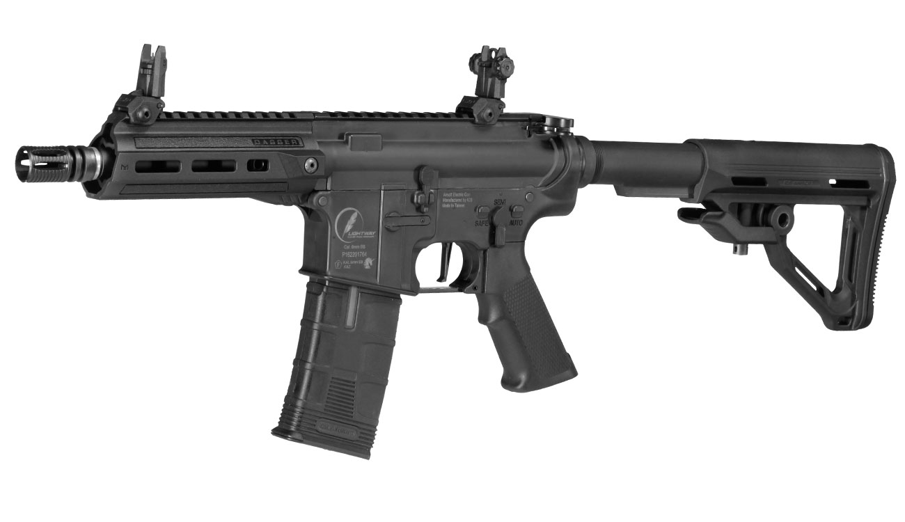 ICS M4 Lightway Dagger Polymergehuse Mosfet S-AEG 6mm BB schwarz