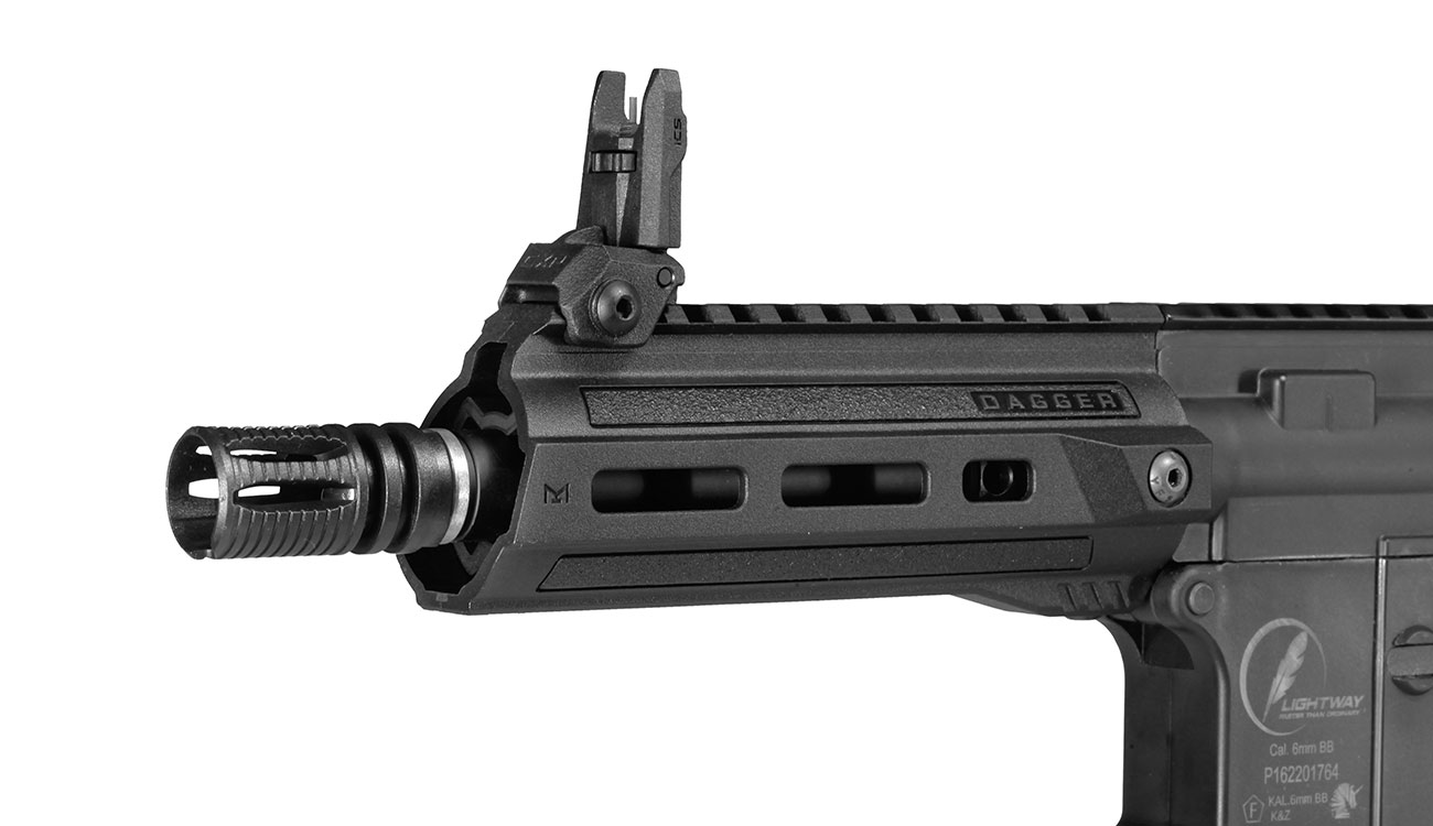 ICS M4 Lightway Dagger Polymergehuse Mosfet S-AEG 6mm BB schwarz Bild 6