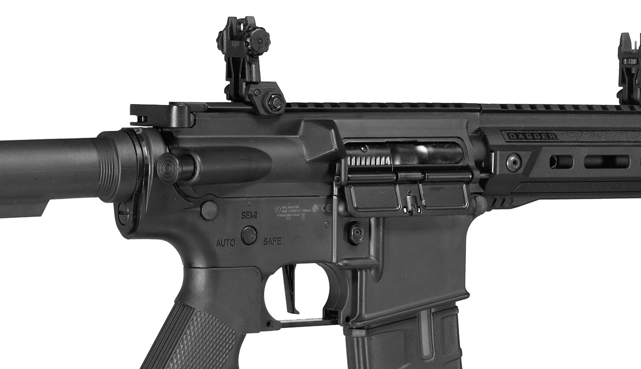 ICS M4 Lightway Dagger Polymergehuse Mosfet S-AEG 6mm BB schwarz Bild 8