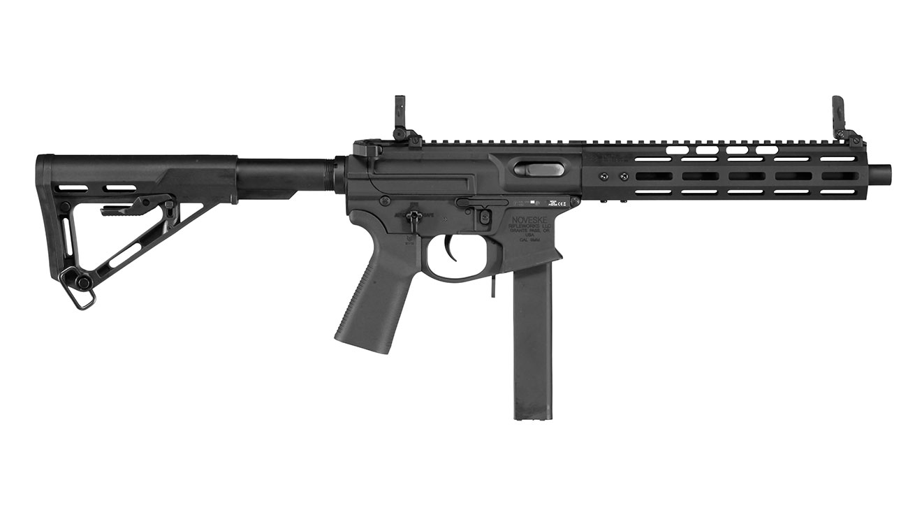 APS / EMG Noveske 9 9mm Gen. 4 eSilver Edge SDU-MosFet 2.0 Vollmetall S-AEG 6mm BB schwarz Bild 3