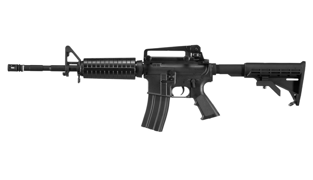 APS M4A1 Carbine Kompetitor-Series eSilver Edge SDU-MosFet 2.0 AEG 6mm BB schwarz Bild 1