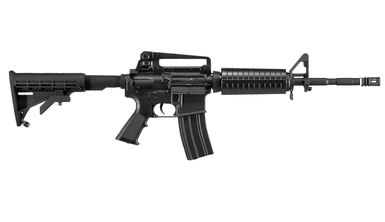APS M4A1 Carbine Kompetitor-Series eSilver Edge SDU-MosFet 2.0 AEG 6mm BB schwarz Bild 2