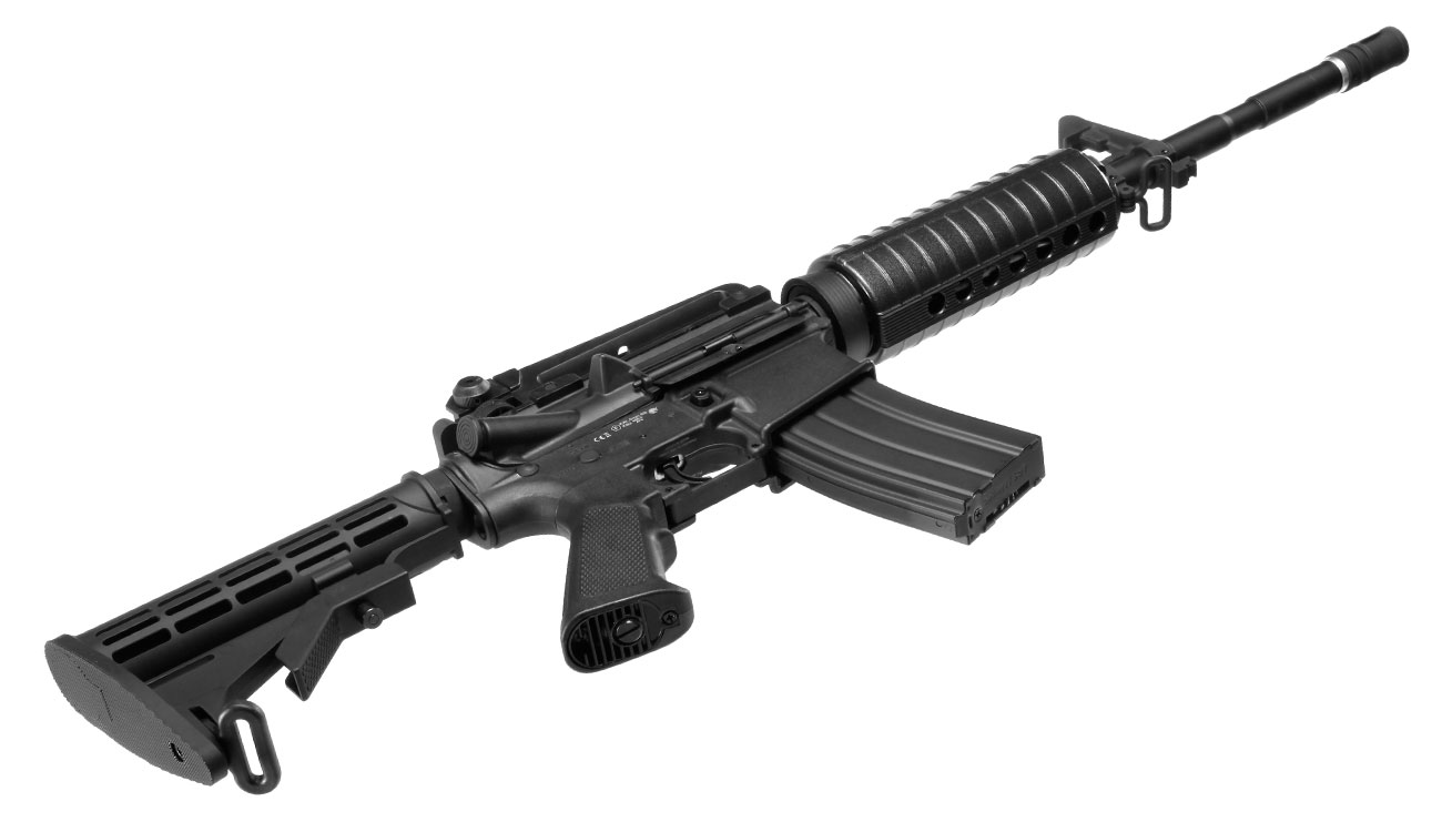 APS M4A1 Carbine Kompetitor-Series eSilver Edge SDU-MosFet 2.0 AEG 6mm BB schwarz Bild 4