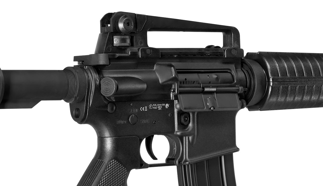 APS M4A1 Carbine Kompetitor-Series eSilver Edge SDU-MosFet 2.0 AEG 6mm BB schwarz Bild 8