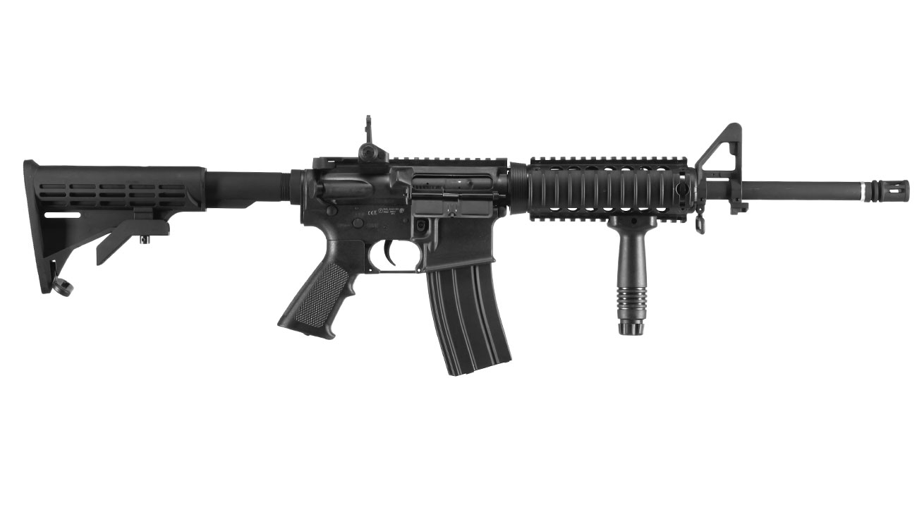 APS M4 RIS Carbine Kompetitor-Series eSilver Edge SDU-MosFet 2.0 AEG 6mm BB schwarz Bild 2
