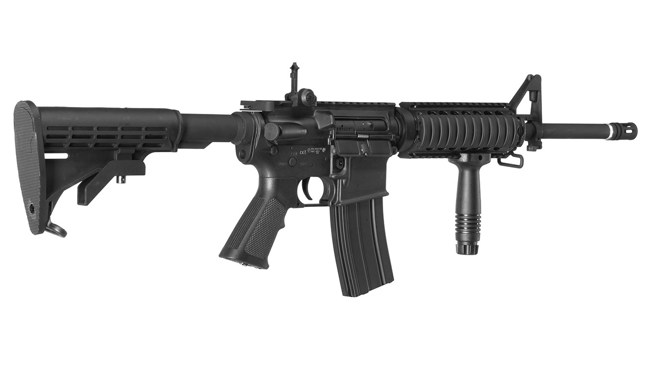 APS M4 RIS Carbine Kompetitor-Series eSilver Edge SDU-MosFet 2.0 AEG 6mm BB schwarz Bild 3