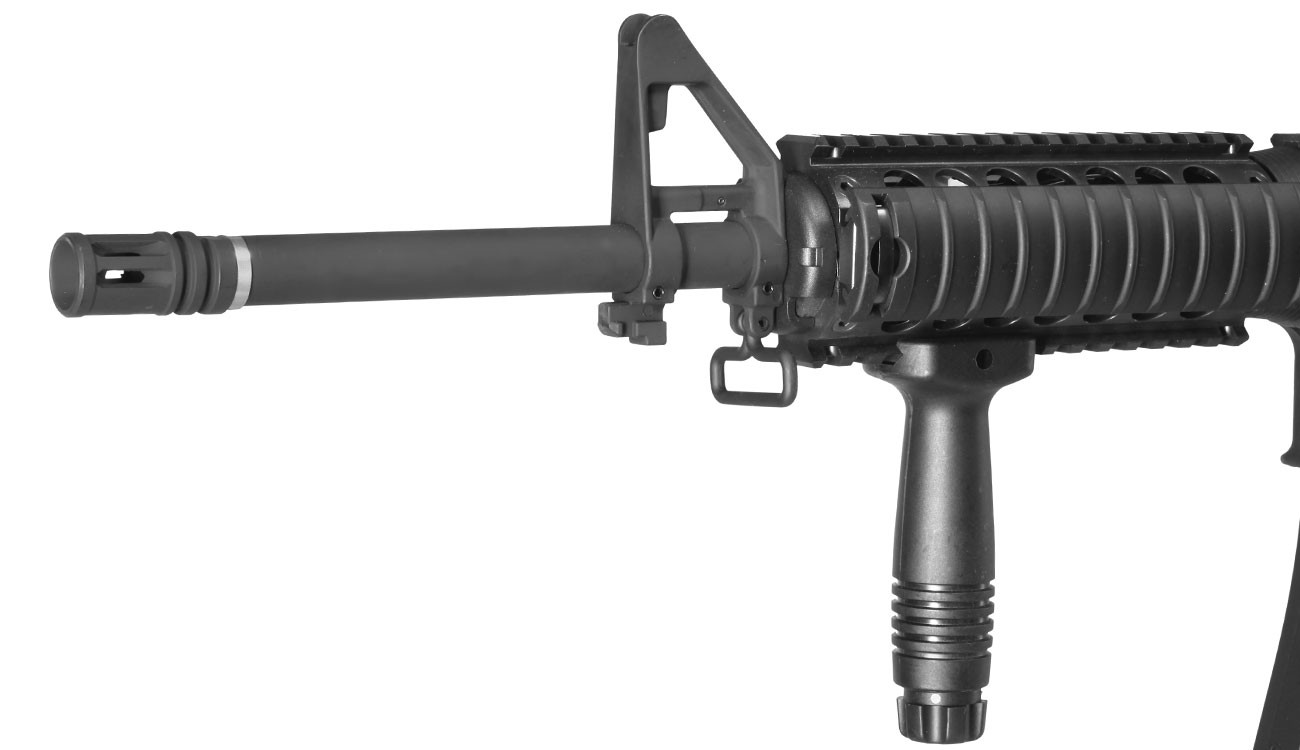 APS M4 RIS Carbine Kompetitor-Series eSilver Edge SDU-MosFet 2.0 AEG 6mm BB schwarz Bild 6