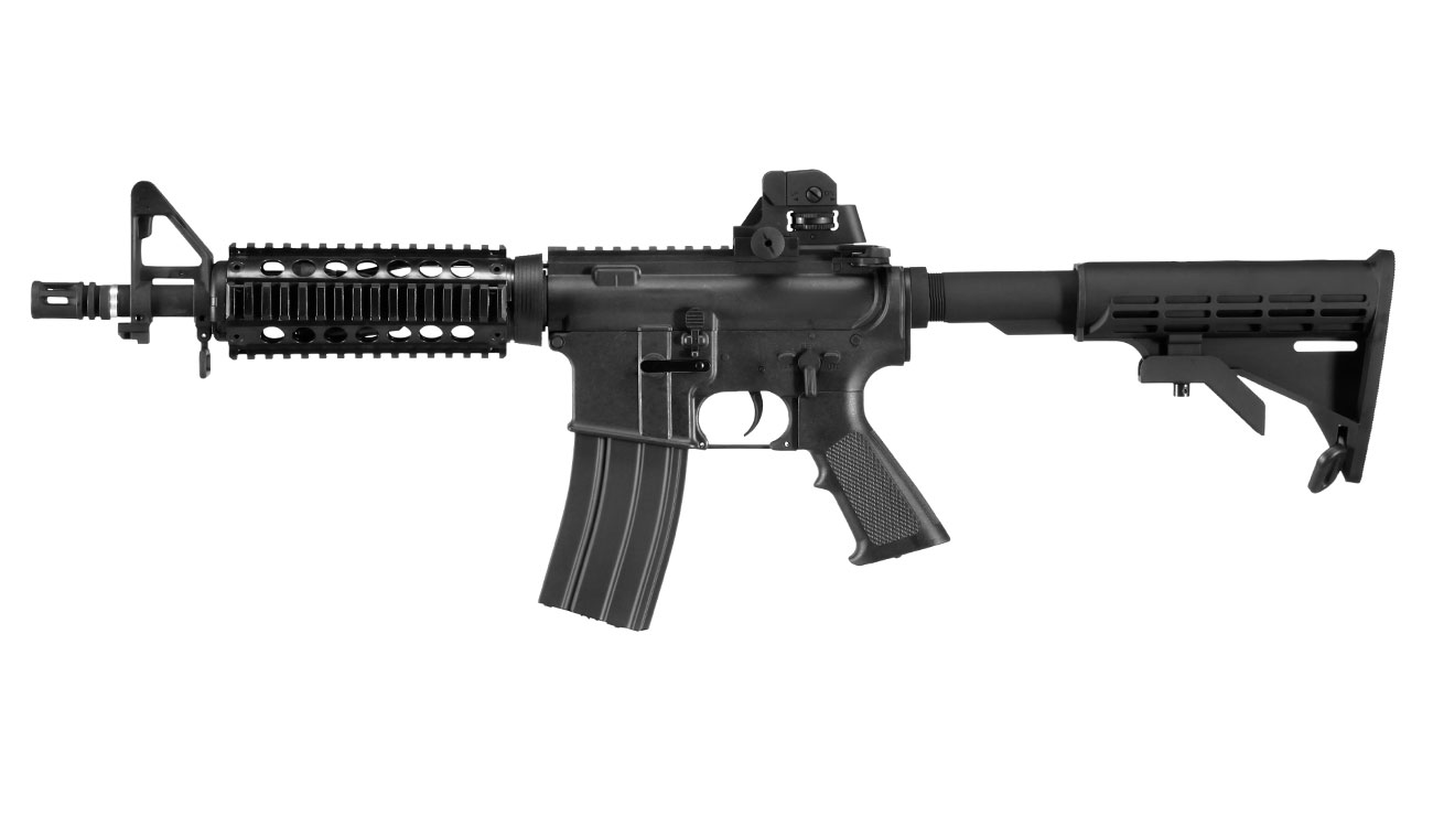 APS M4 CQB RIS Kompetitor-Series eSilver Edge SDU-MosFet 2.0 AEG 6mm BB schwarz Bild 1