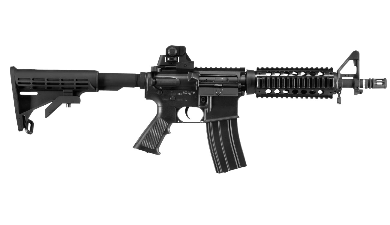 APS M4 CQB RIS Kompetitor-Series eSilver Edge SDU-MosFet 2.0 AEG 6mm BB schwarz Bild 2