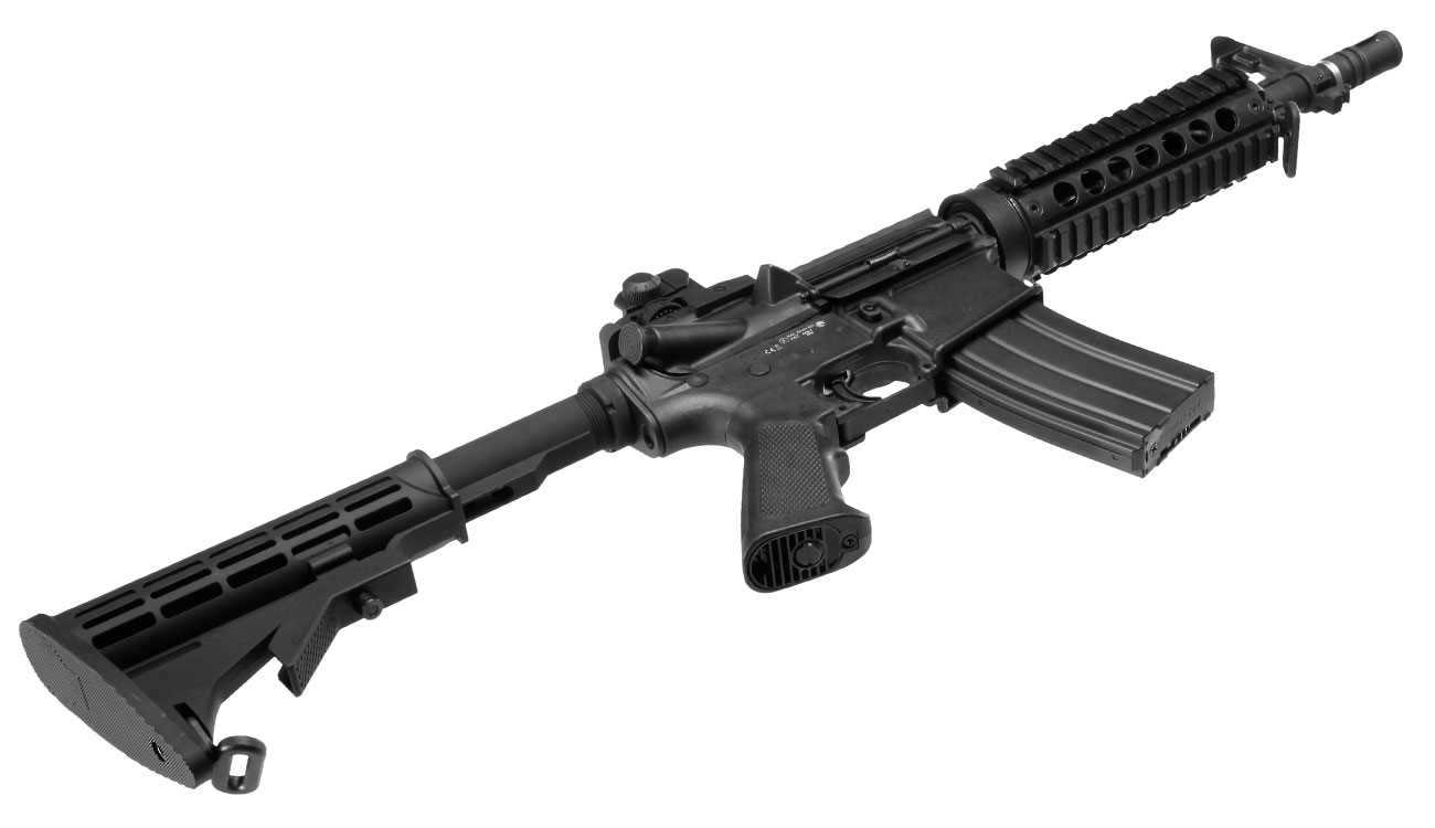 APS M4 CQB RIS Kompetitor-Series eSilver Edge SDU-MosFet 2.0 AEG 6mm BB schwarz Bild 5