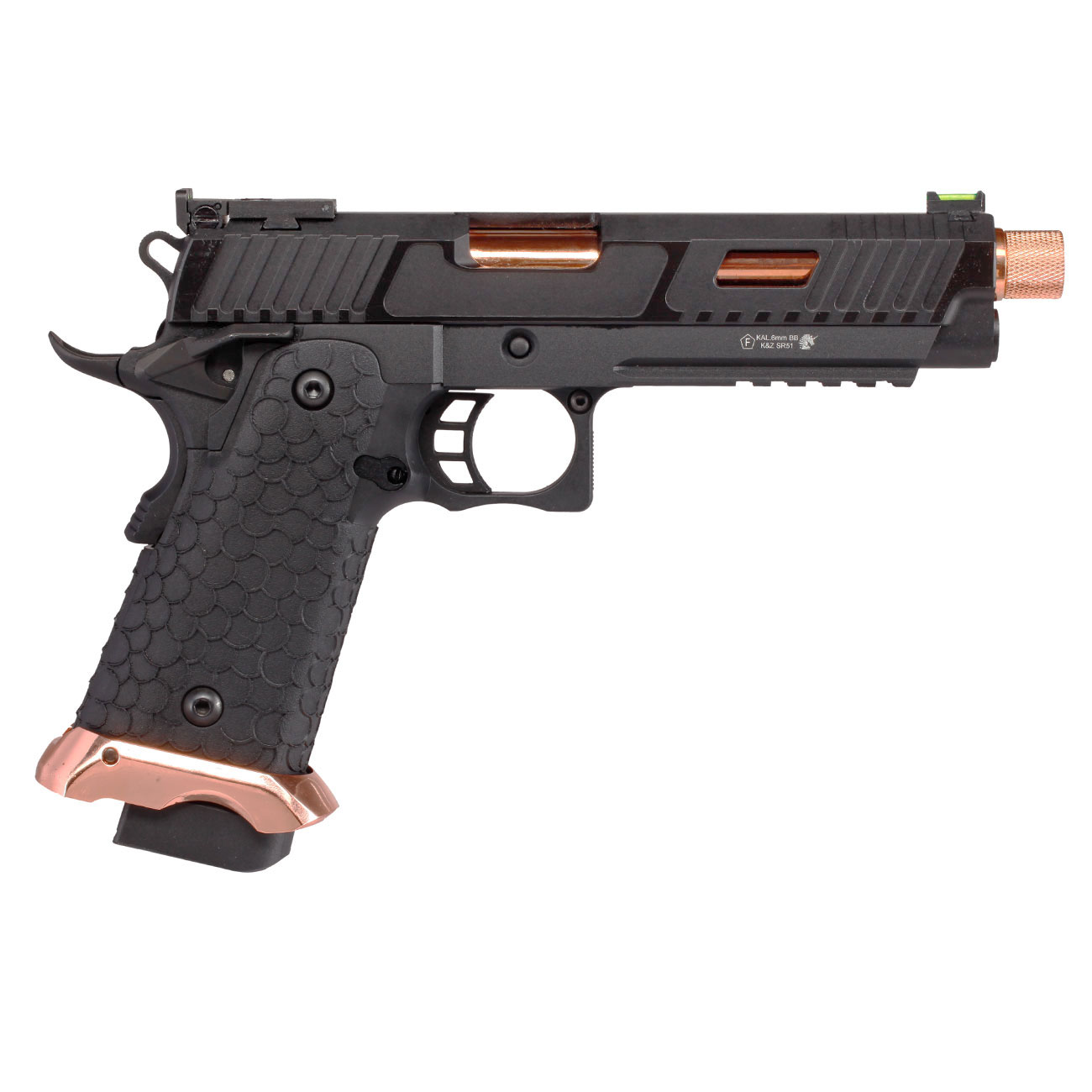 KLI Hi-Capa 5.1 Baba Yaga EXG Vollmetall GBB 6mm BB schwarz Bild 3