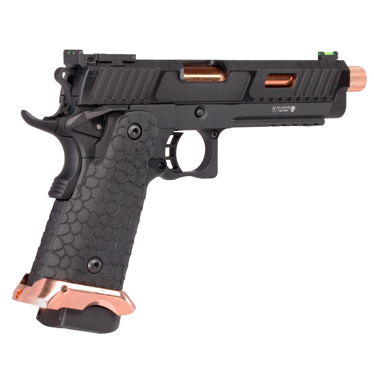 KLI Hi-Capa 5.1 Baba Yaga EXG Vollmetall GBB 6mm BB schwarz Bild 4