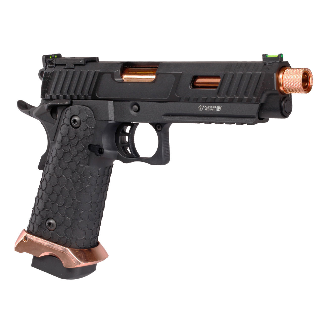 KLI Hi-Capa 5.1 Baba Yaga EXG Vollmetall GBB 6mm BB schwarz Bild 7