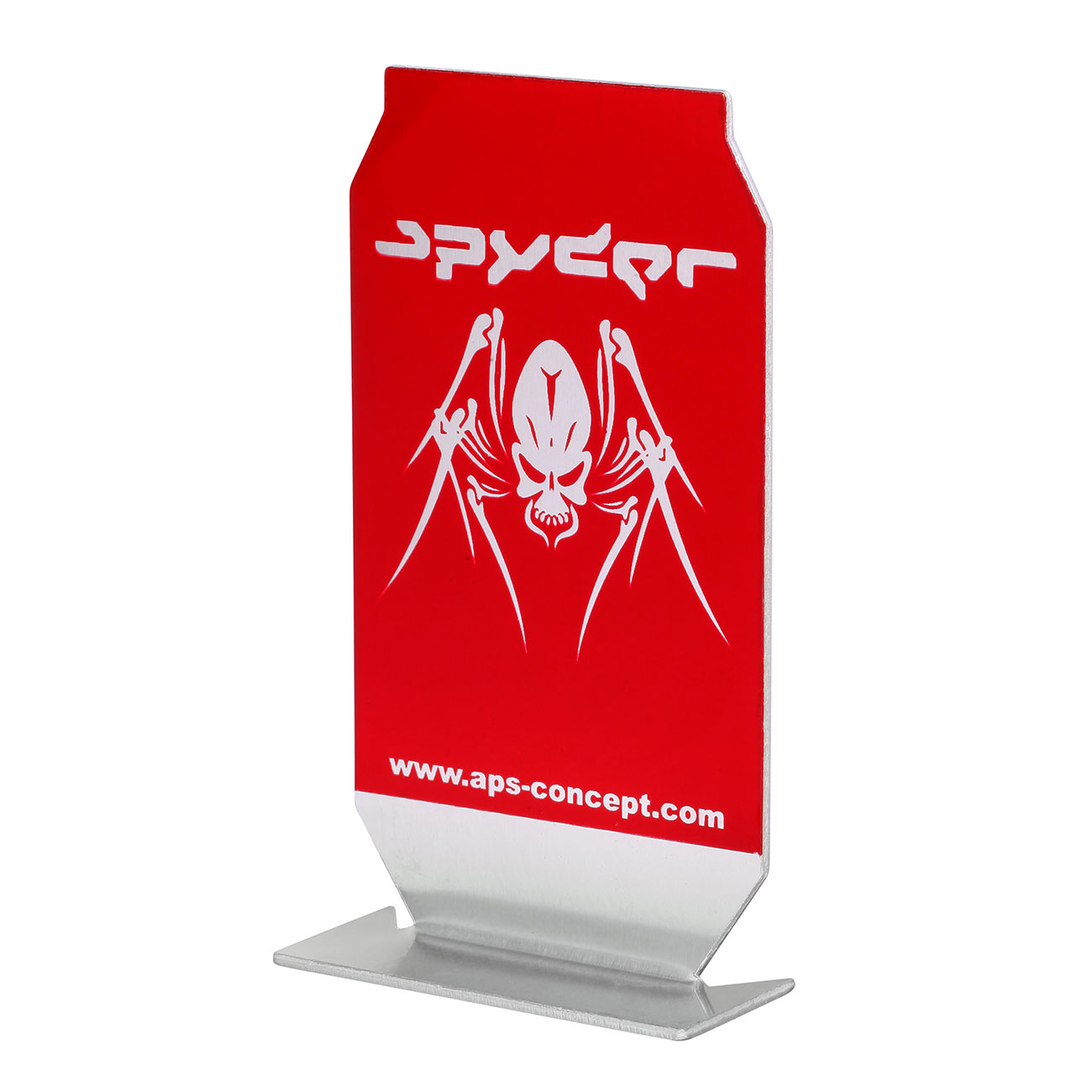 APS Spyder Logo ePopper Popper Target Aluminium Dosen-bungsziel rot