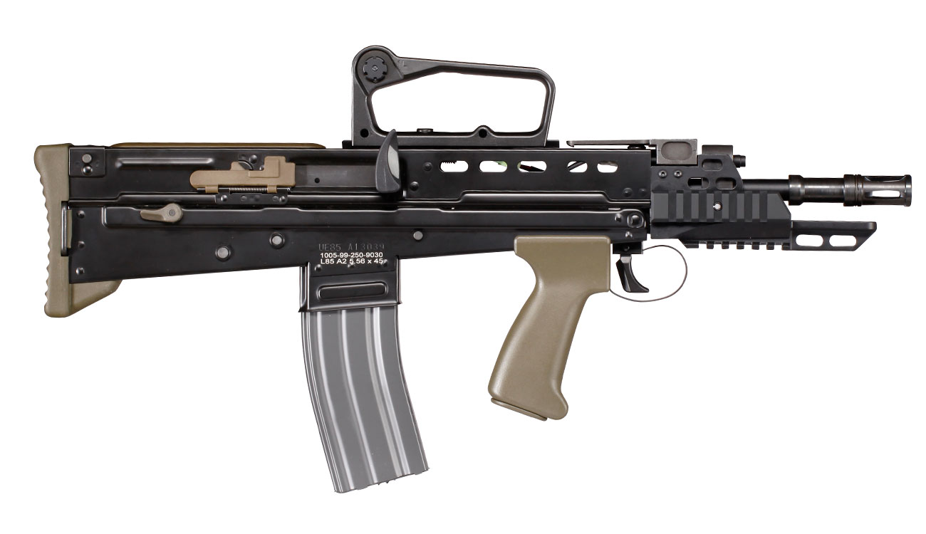 G&G L85 AFV 2.0 ETU-Mosfet BlowBack Vollmetall S-AEG 6mm BB oliv / schwarz Bild 2