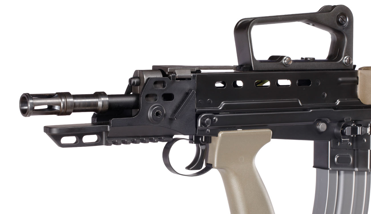G&G L85 AFV 2.0 ETU-Mosfet BlowBack Vollmetall S-AEG 6mm BB oliv / schwarz Bild 5