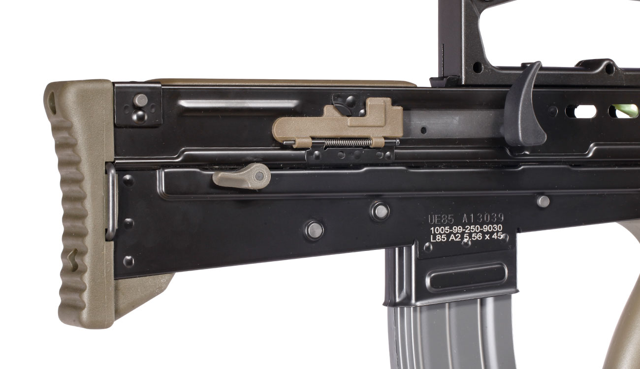 G&G L85 AFV 2.0 ETU-Mosfet BlowBack Vollmetall S-AEG 6mm BB oliv / schwarz Bild 8