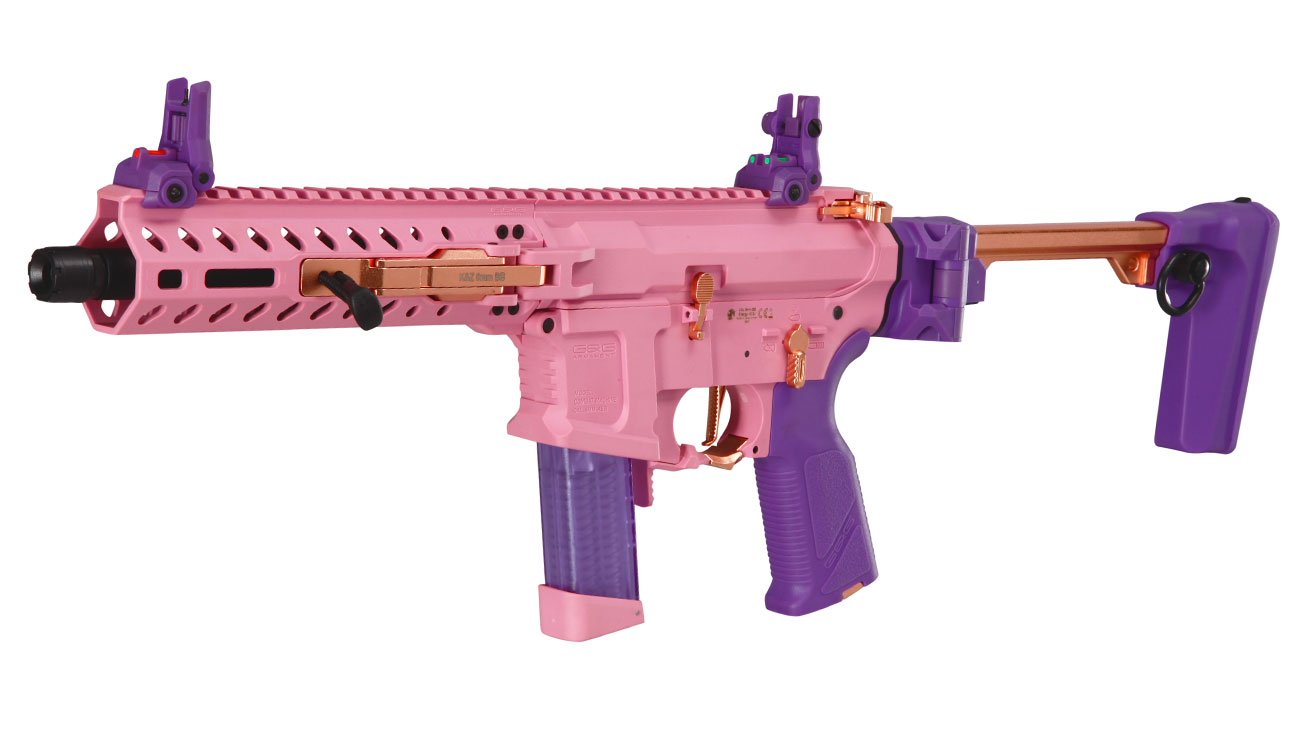 G&G FAR9 Rapid Folding PCC ETU-Mosfet Polymergehuse AEG 6mm BB Pink-Gold Edition