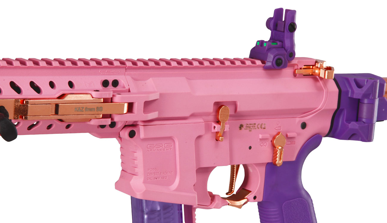 G&G FAR9 Rapid Folding PCC ETU-Mosfet Polymergehuse AEG 6mm BB Pink-Gold Edition Bild 10