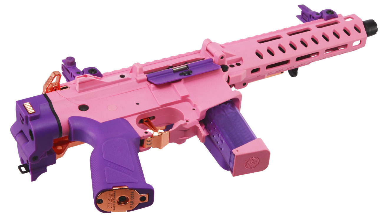 G&G FAR9 Rapid Folding PCC ETU-Mosfet Polymergehuse AEG 6mm BB Pink-Gold Edition Bild 5