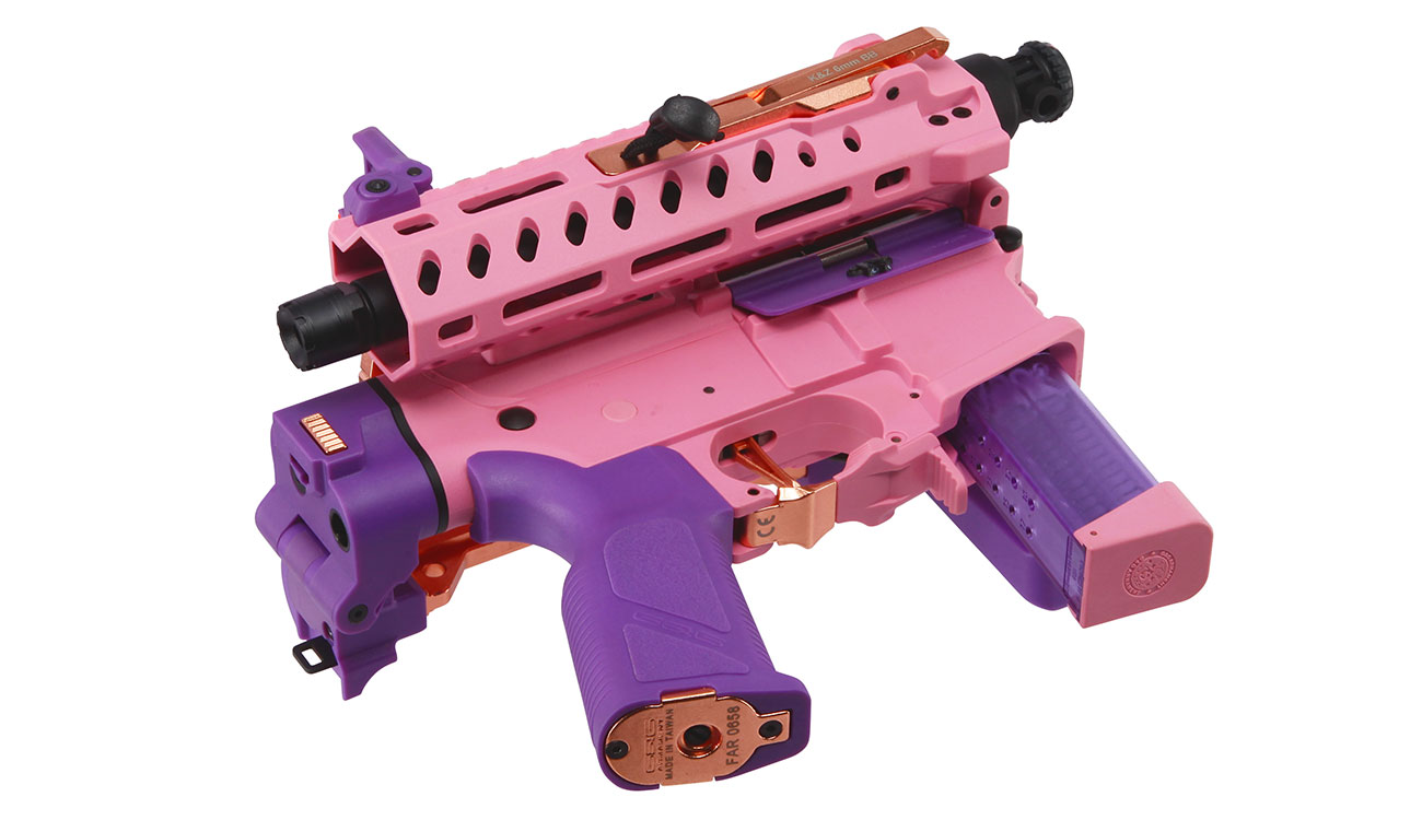 G&G FAR9 Rapid Folding PCC ETU-Mosfet Polymergehuse AEG 6mm BB Pink-Gold Edition Bild 7