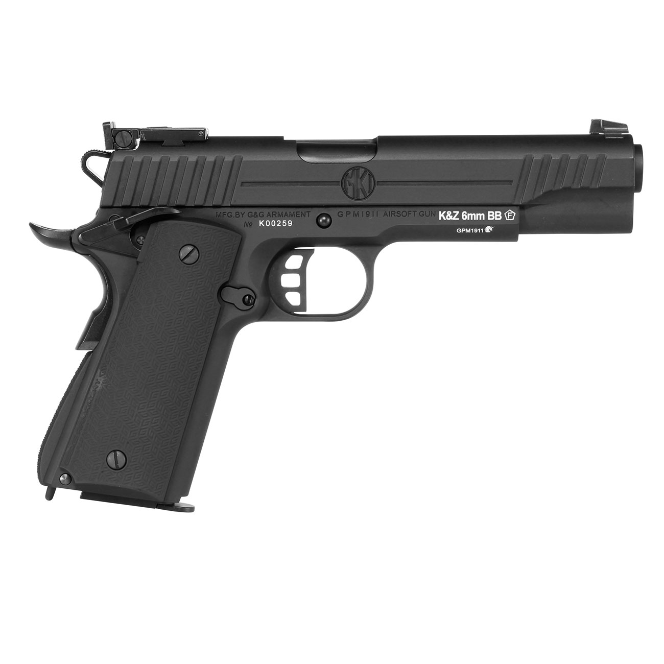 G&G GX45 MkI Airsoftpistole Vollmetall GBB 6mm BB schwarz inkl. Pistolenkoffer Bild 3