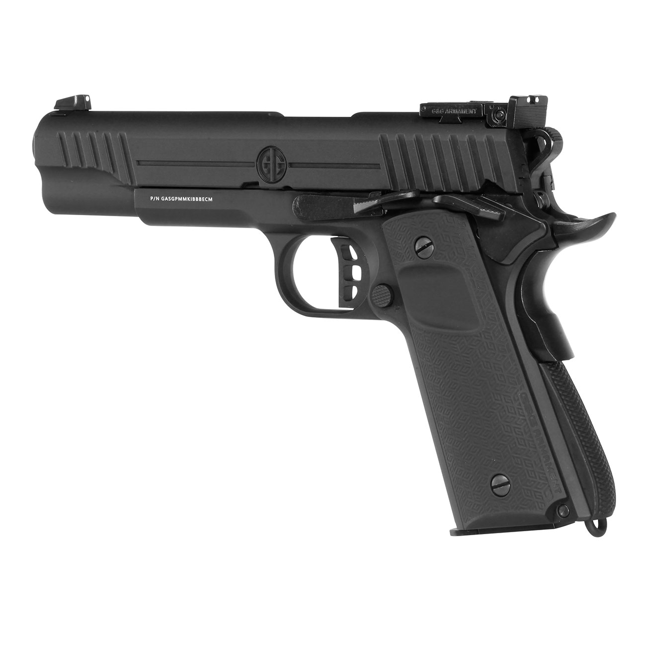 G&G GX45 MkI Airsoftpistole Vollmetall GBB 6mm BB schwarz inkl. Pistolenkoffer Bild 7