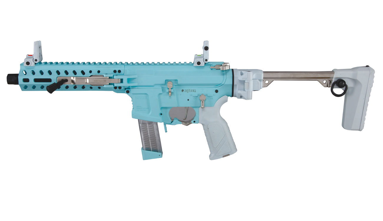 G&G FAR9 Rapid Folding PCC ETU-Mosfet Polymergehuse AEG 6mm BB Macaron Blue Edition Bild 1