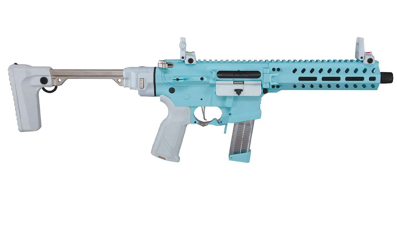 G&G FAR9 Rapid Folding PCC ETU-Mosfet Polymergehuse AEG 6mm BB Macaron Blue Edition Bild 2