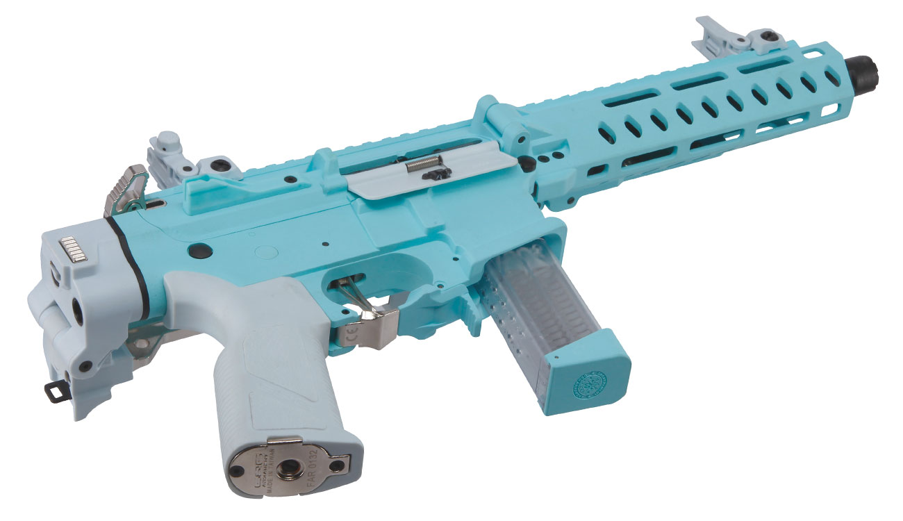 G&G FAR9 Rapid Folding PCC ETU-Mosfet Polymergehuse AEG 6mm BB Macaron Blue Edition Bild 4