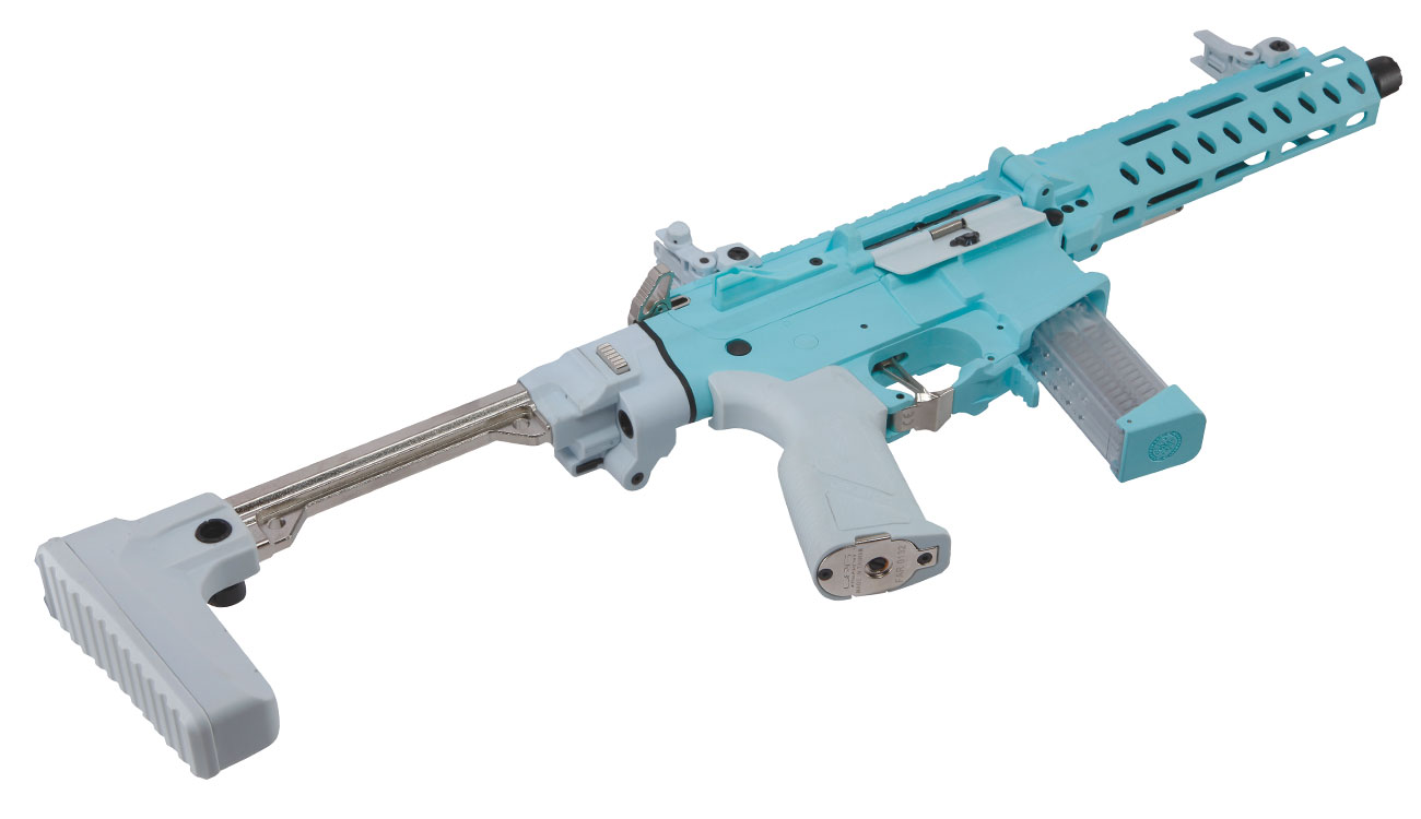 G&G FAR9 Rapid Folding PCC ETU-Mosfet Polymergehuse AEG 6mm BB Macaron Blue Edition Bild 5