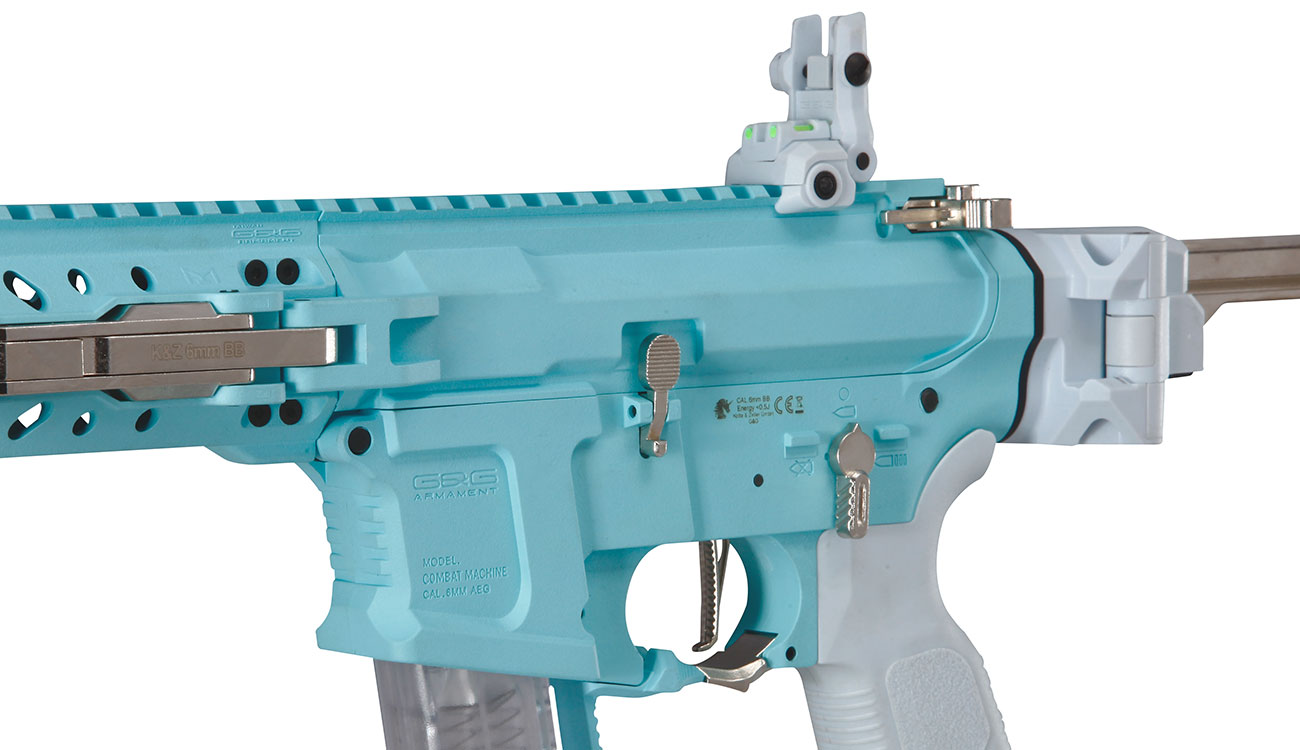 G&G FAR9 Rapid Folding PCC ETU-Mosfet Polymergehuse AEG 6mm BB Macaron Blue Edition Bild 9