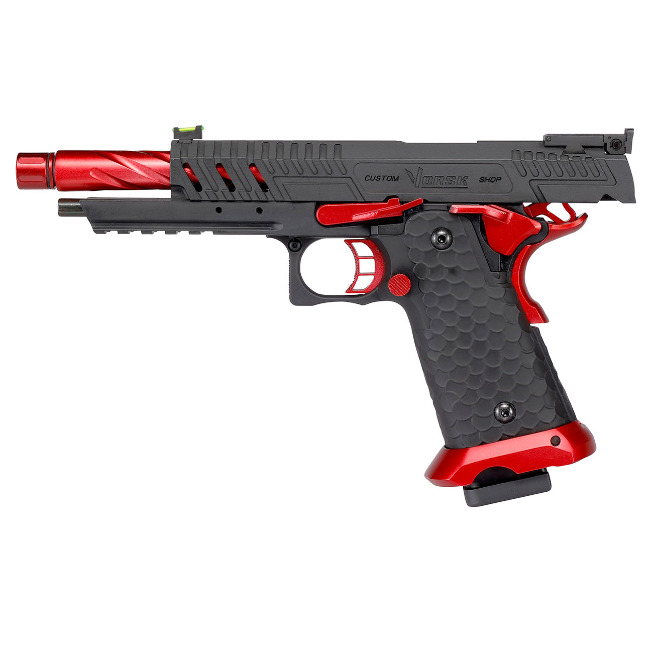 Vorsk Airsoft Hi-Capa 5.1 Vengeance Vollmetall GBB 6mm BB Red Match Bild 2