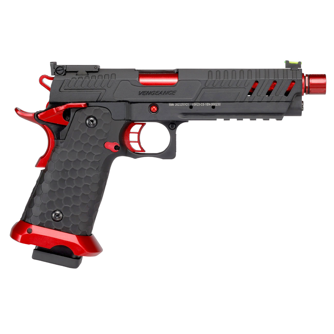 Vorsk Airsoft Hi-Capa 5.1 Vengeance Vollmetall GBB 6mm BB Red Match Bild 3