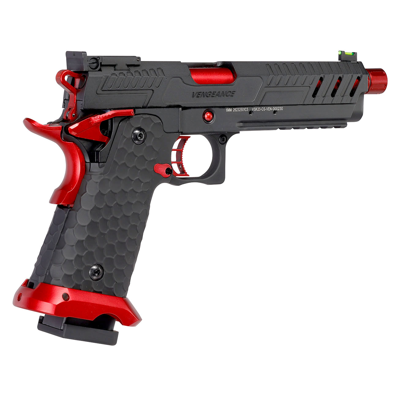 Vorsk Airsoft Hi-Capa 5.1 Vengeance Vollmetall GBB 6mm BB Red Match Bild 4