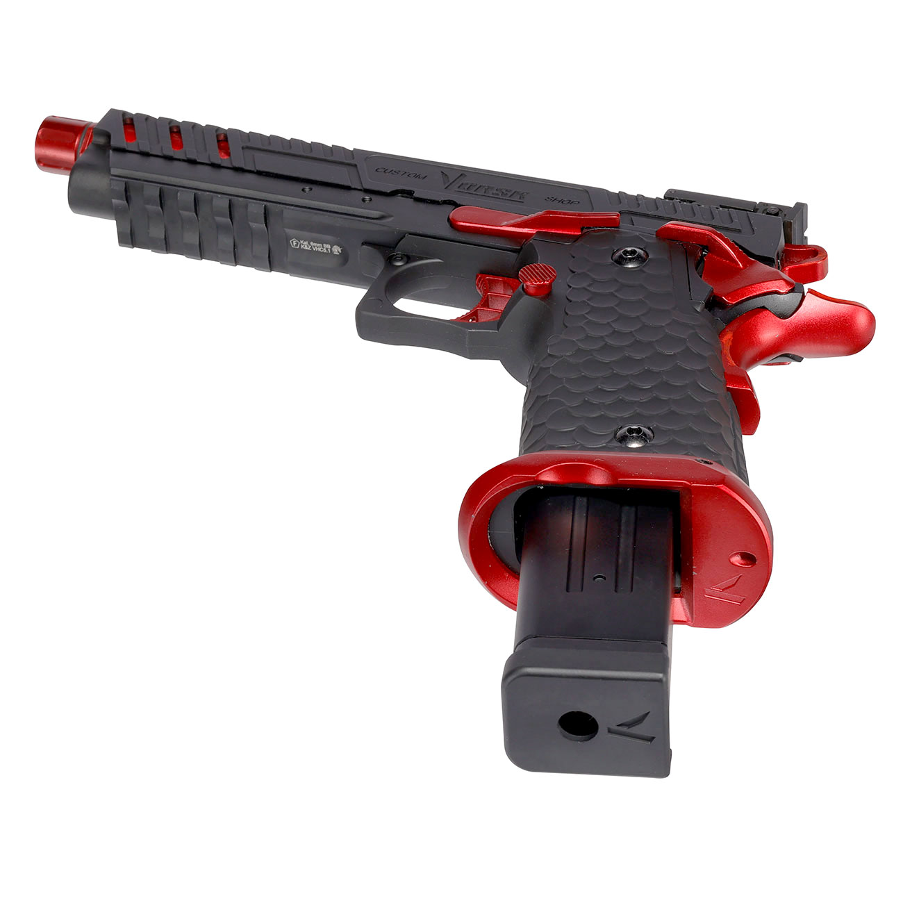 Vorsk Airsoft Hi-Capa 5.1 Vengeance Vollmetall GBB 6mm BB Red Match Bild 5