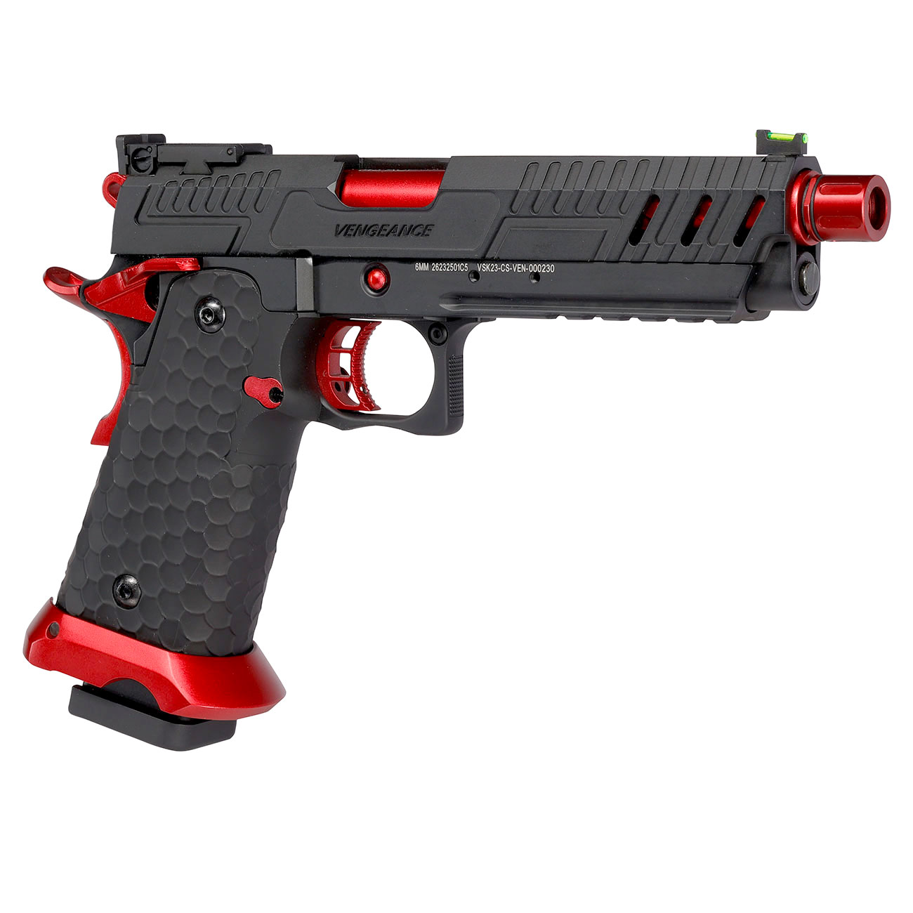 Vorsk Airsoft Hi-Capa 5.1 Vengeance Vollmetall GBB 6mm BB Red Match Bild 7
