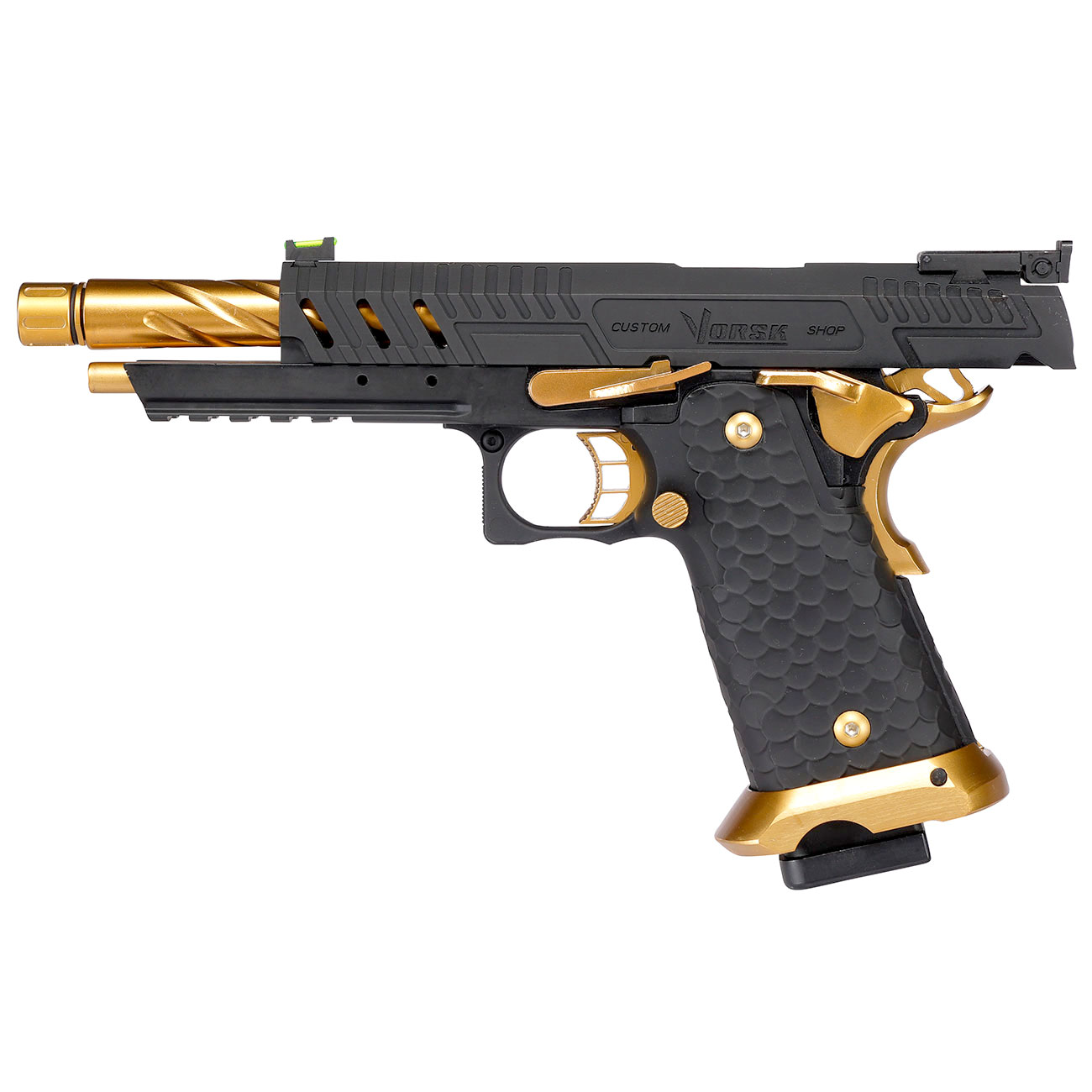 Vorsk Airsoft Hi-Capa 5.1 Vengeance Vollmetall GBB 6mm BB Gold Match Bild 2