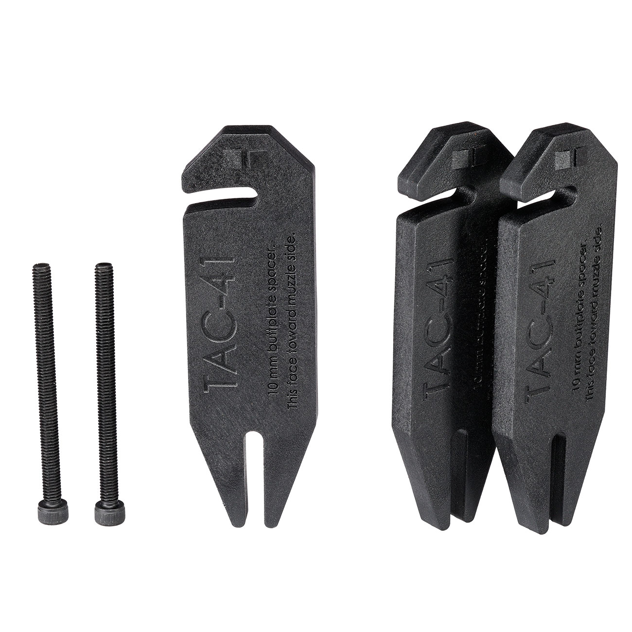 Silverback TAC-41 P Schafteinsatz / Butt Plate Spacer je 10 mm (3 Stck) schwarz Bild 1