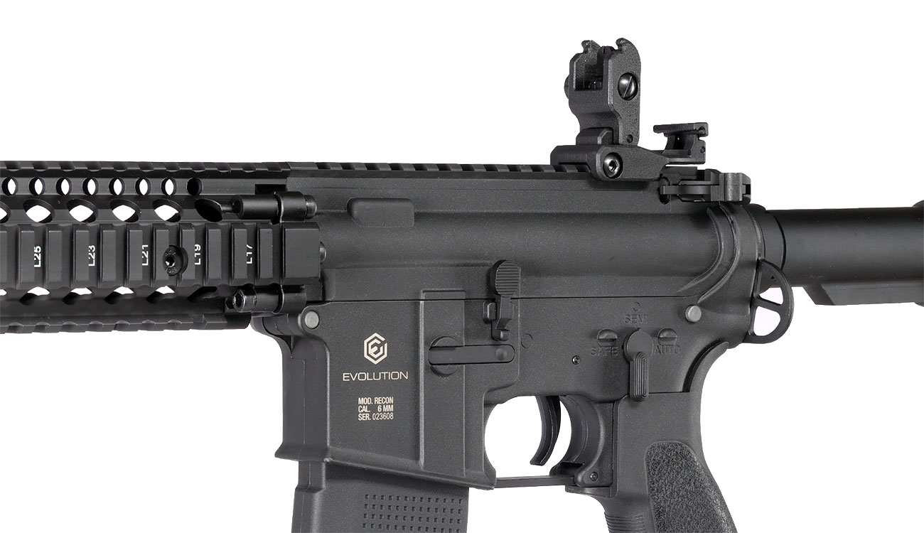 Evolution MK18 MOD1 Recon Carbontech ETS II Mosfet AEG Airsoft 6mm BB schwarz Bild 7