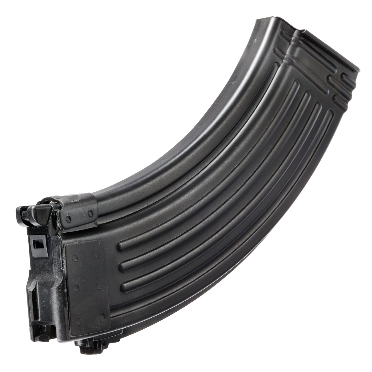 GHK AKM GBB Stahlblech-Magazin Low-Cap 40 Schuss schwarz - Softairgas-Version - Version 3