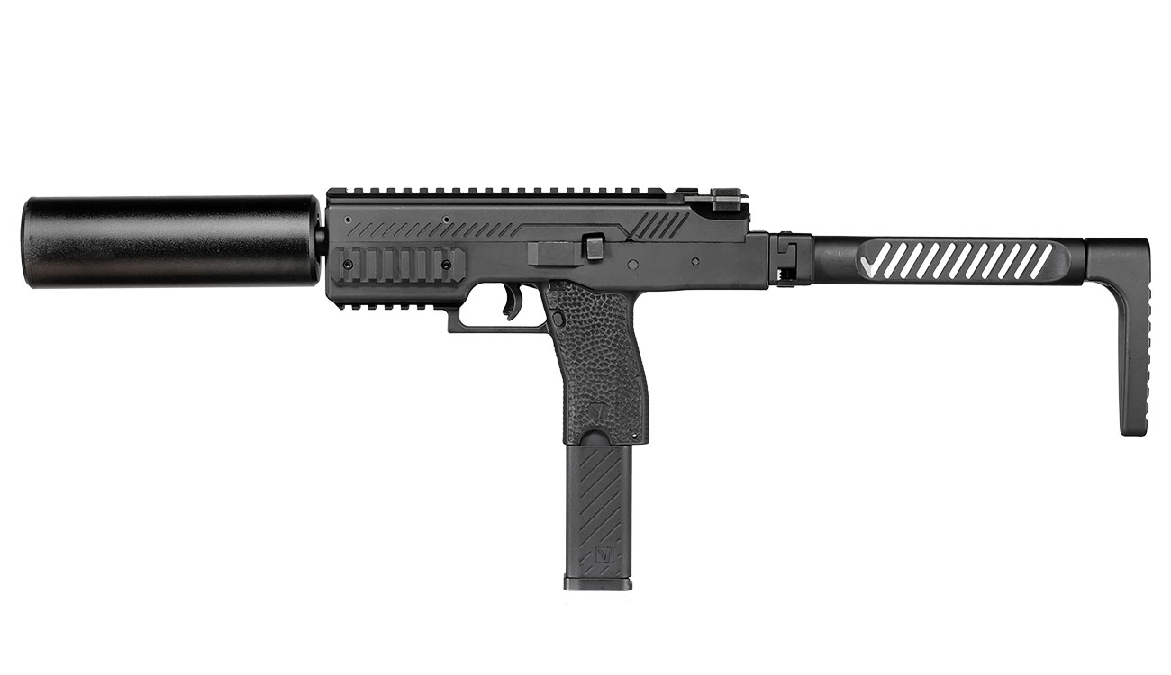 Vorsk VMP-1X PDW Polymer SMG GBB 6mm BB schwarz - Set mit Silencer / Ersatzmagazin Bild 1