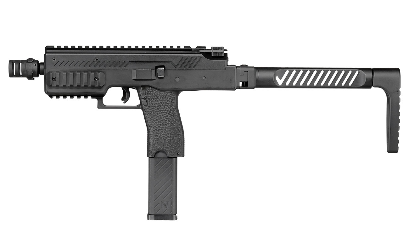 Vorsk VMP-1X PDW Polymer SMG GBB 6mm BB schwarz - Set mit Silencer / Ersatzmagazin Bild 2