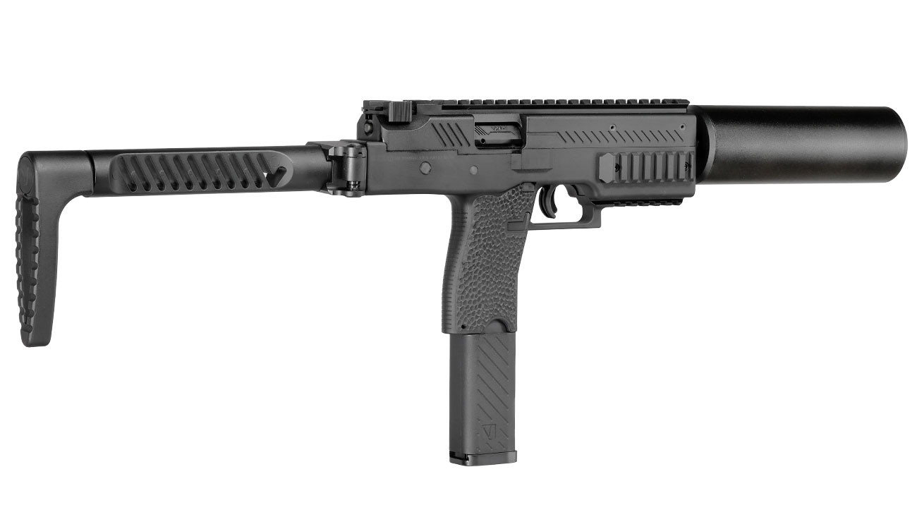 Vorsk VMP-1X PDW Polymer SMG GBB 6mm BB schwarz - Set mit Silencer / Ersatzmagazin Bild 4