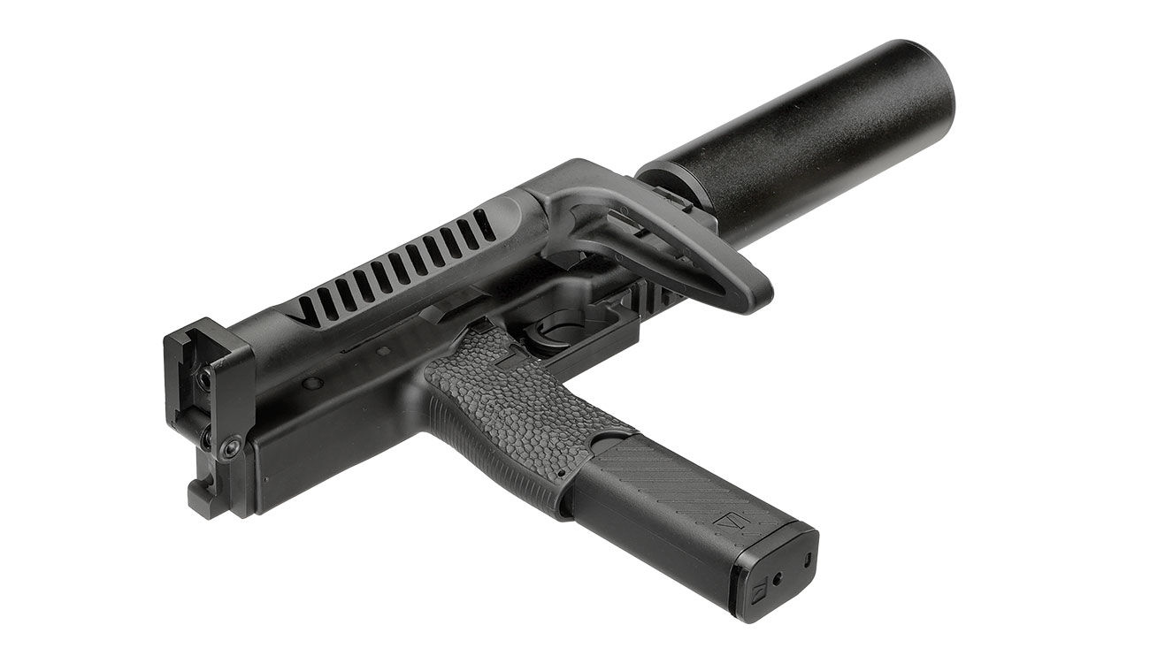 Vorsk VMP-1X PDW Polymer SMG GBB 6mm BB schwarz - Set mit Silencer / Ersatzmagazin Bild 5