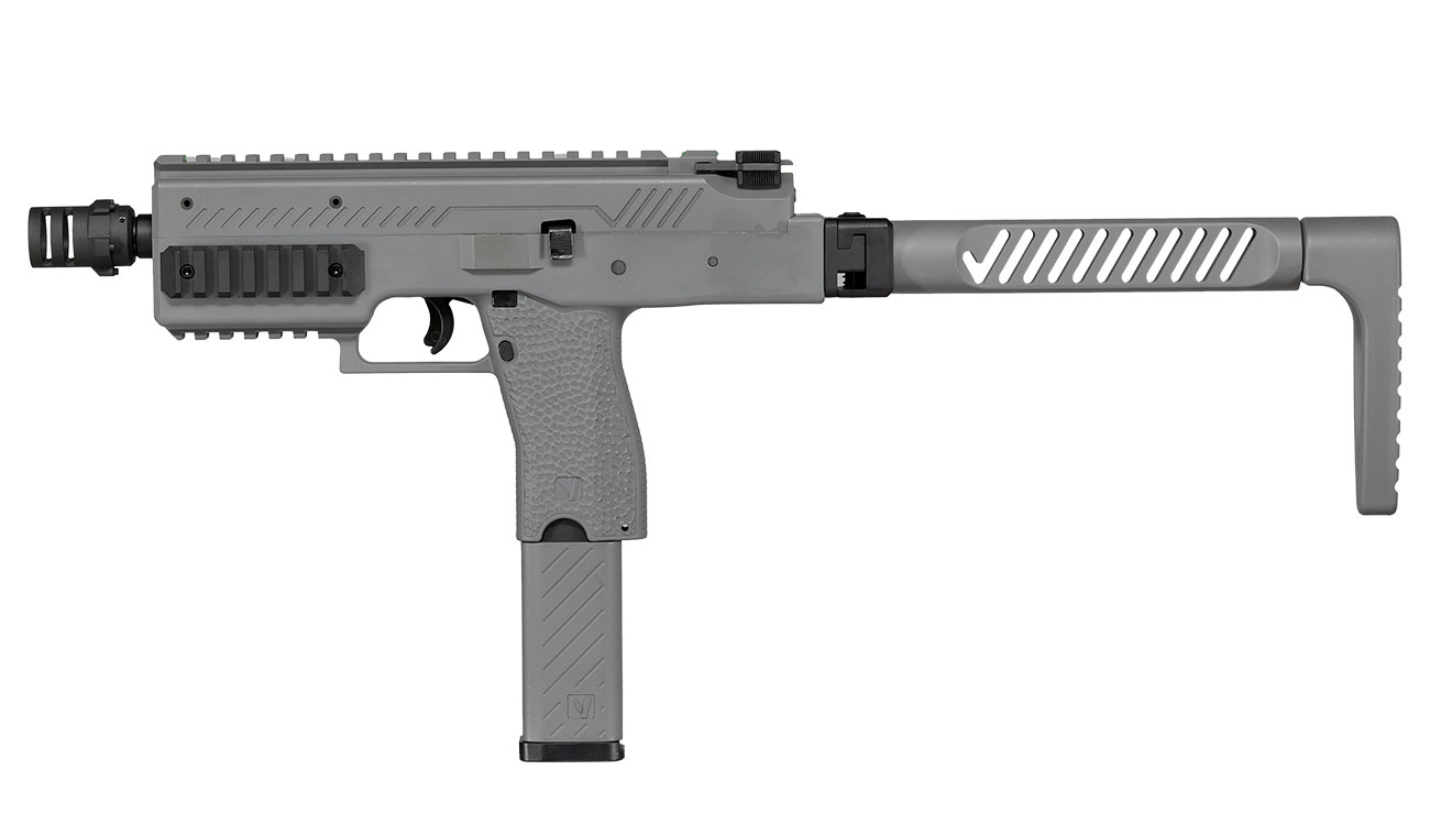 Vorsk VMP-1X PDW Polymer SMG GBB 6mm BB grau - Set mit Silencer / Ersatzmagazin Bild 2