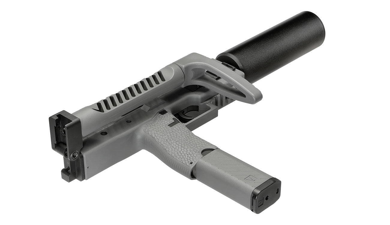 Vorsk VMP-1X PDW Polymer SMG GBB 6mm BB grau - Set mit Silencer / Ersatzmagazin Bild 5