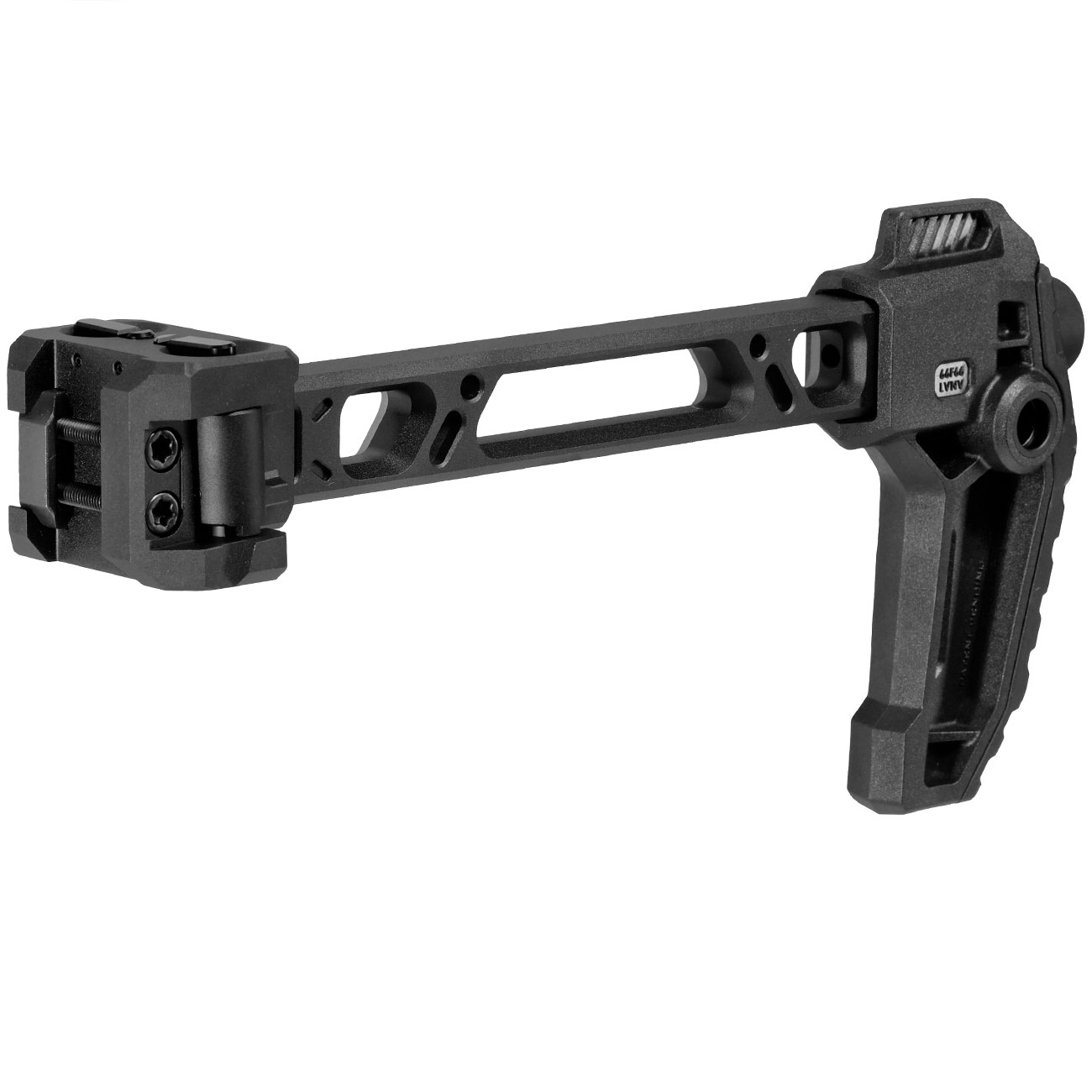 Strike Industries Dual Folding Adapter Schaft mit FSA Schaftkappe f. 20 - 22 mm Schienen schwarz