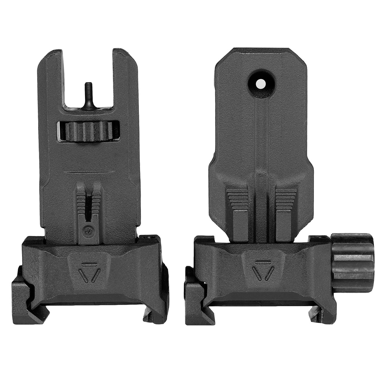 MadBull / Strike Industries Polymer Back-Up Low-Profile Flip-Up Zielvisier-Set f. 20 - 22 mm Schienen schwarz Bild 1